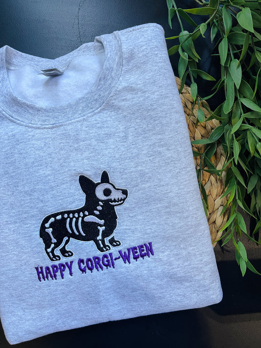 Corgiween Embroidered Crewneck