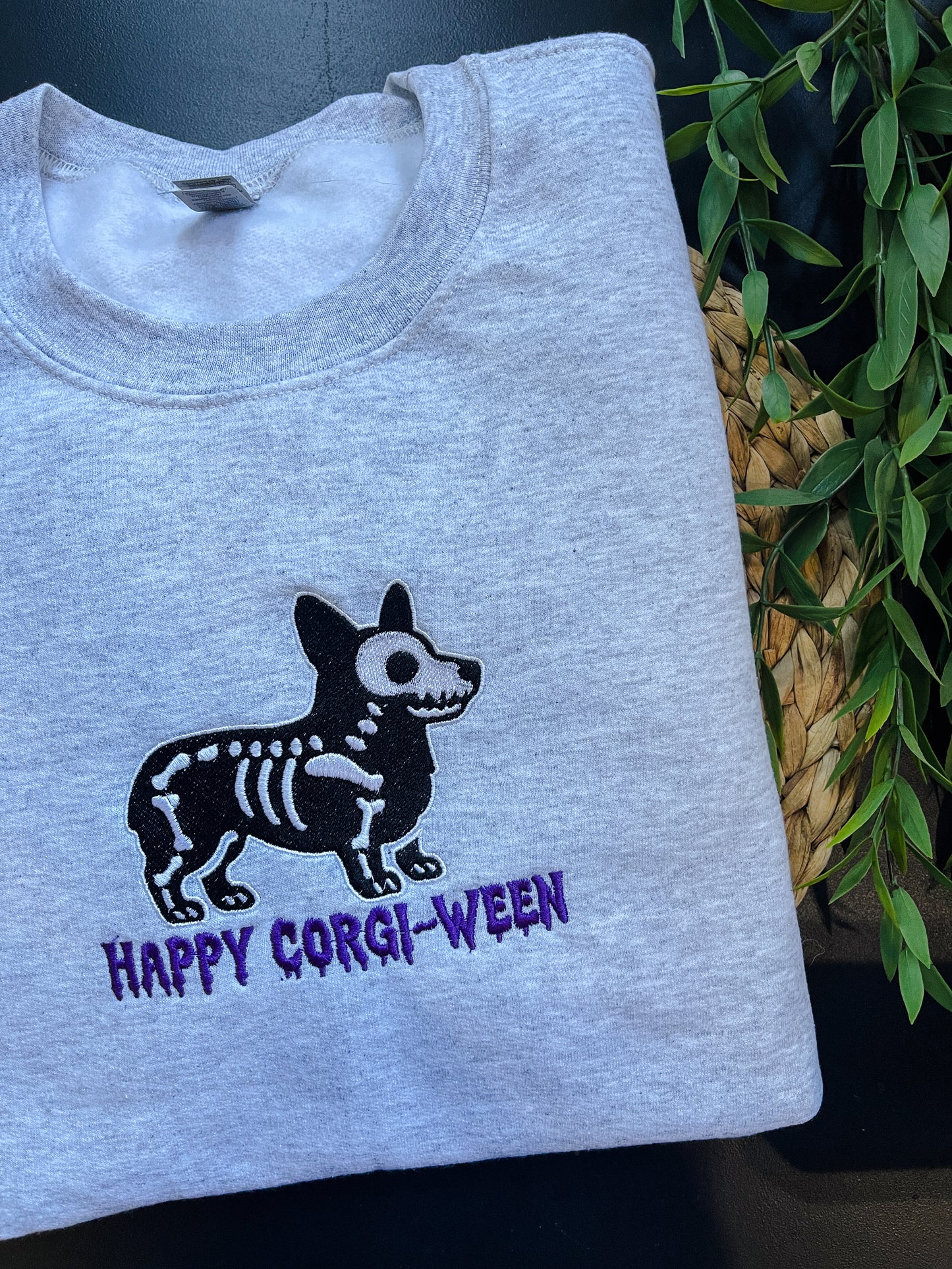 Corgiween Embroidered Crewneck