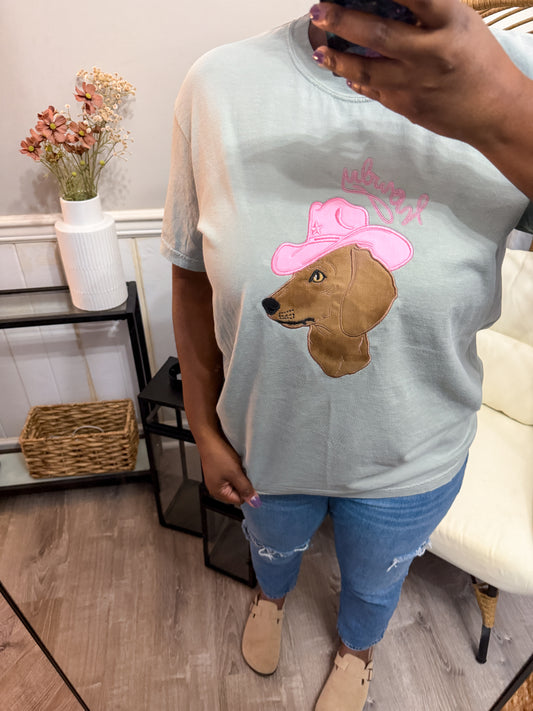 Howdy Doxie Appliqué Tee