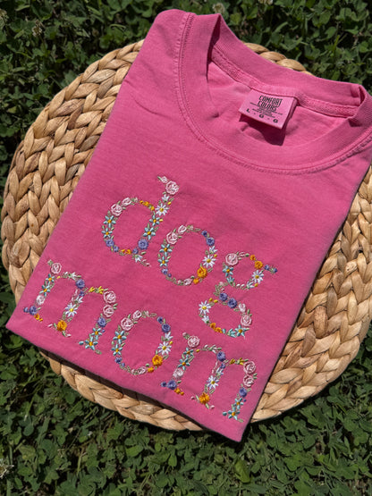 Crunchberry Floral Dog Mom T-shirt