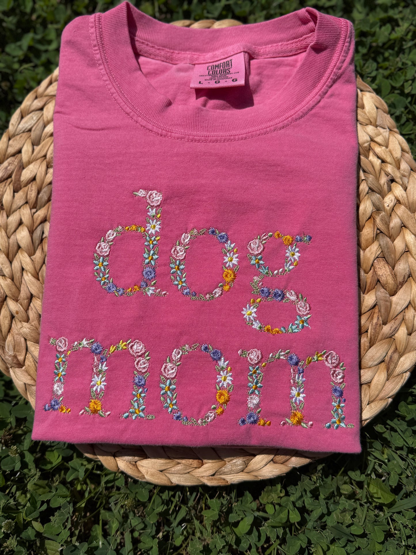 Crunchberry Floral Dog Mom T-shirt