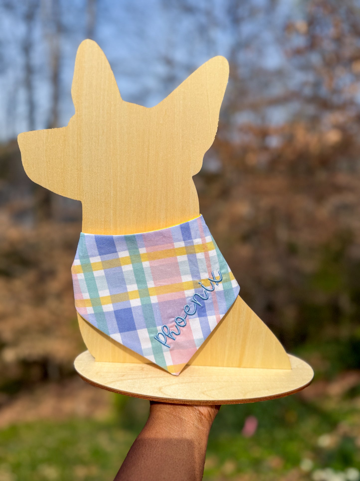 Spring Fling Plaid Bandana