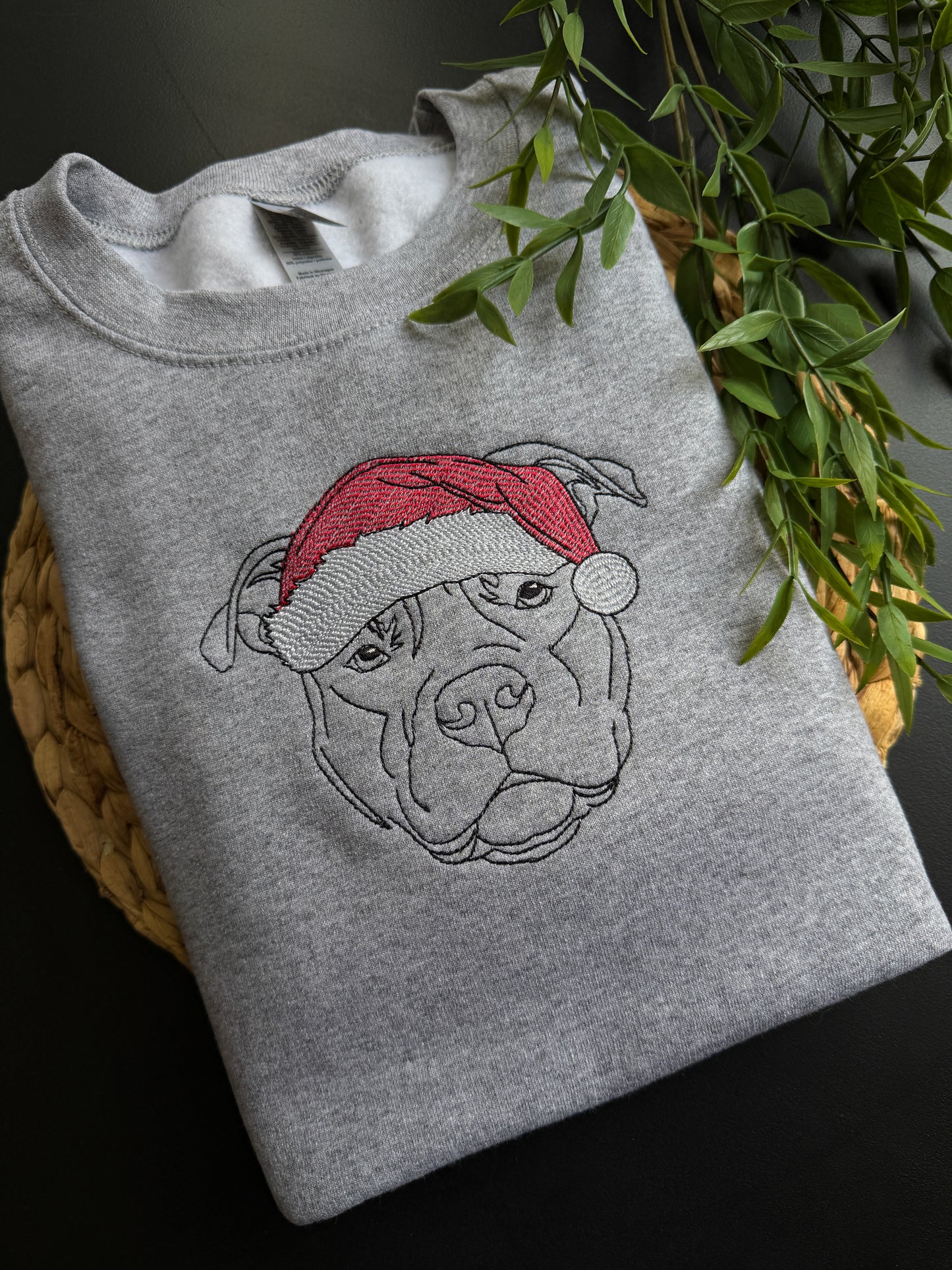 Christmas Santa Dog Crewneck