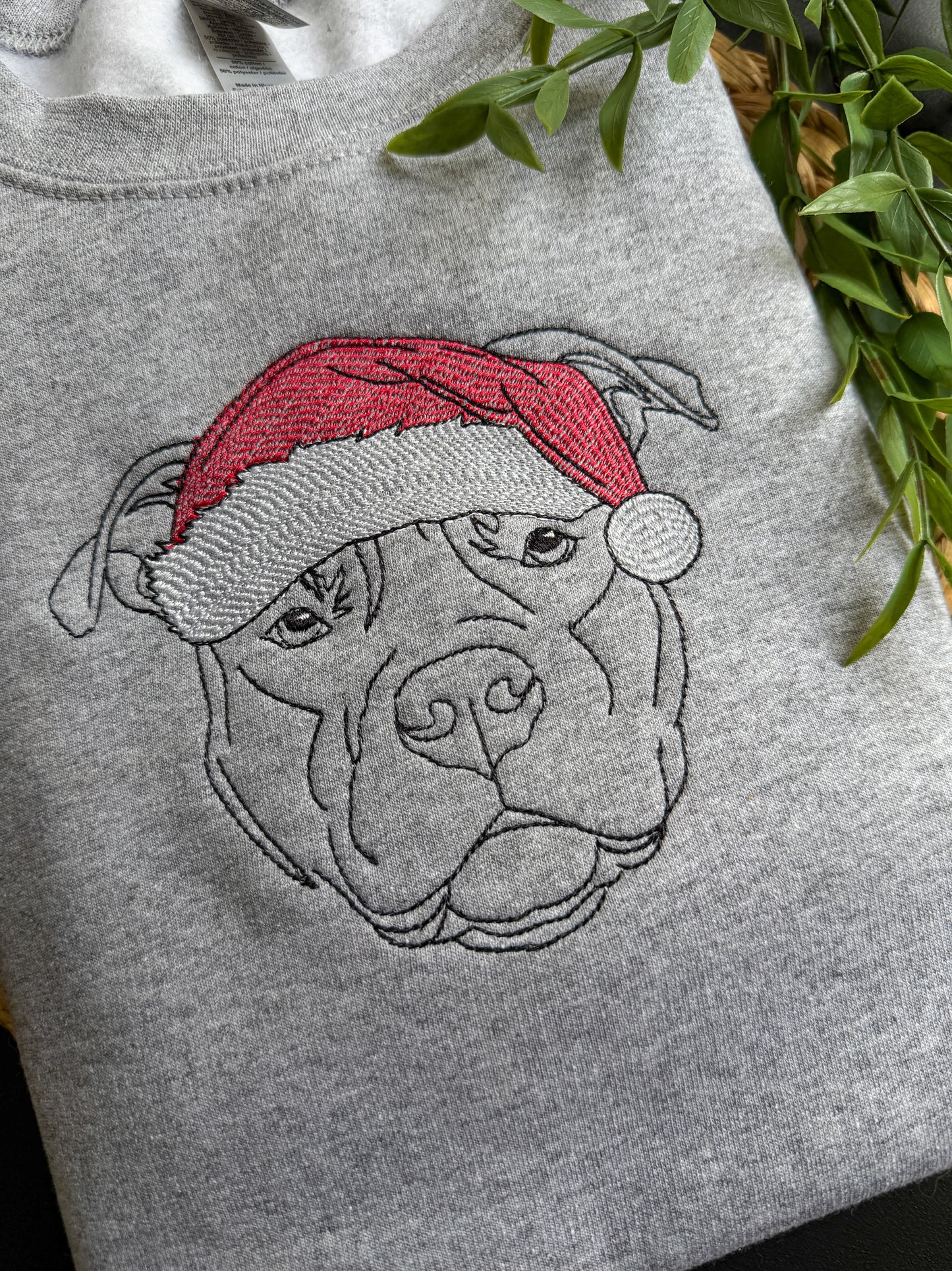 Christmas Santa Dog Crewneck