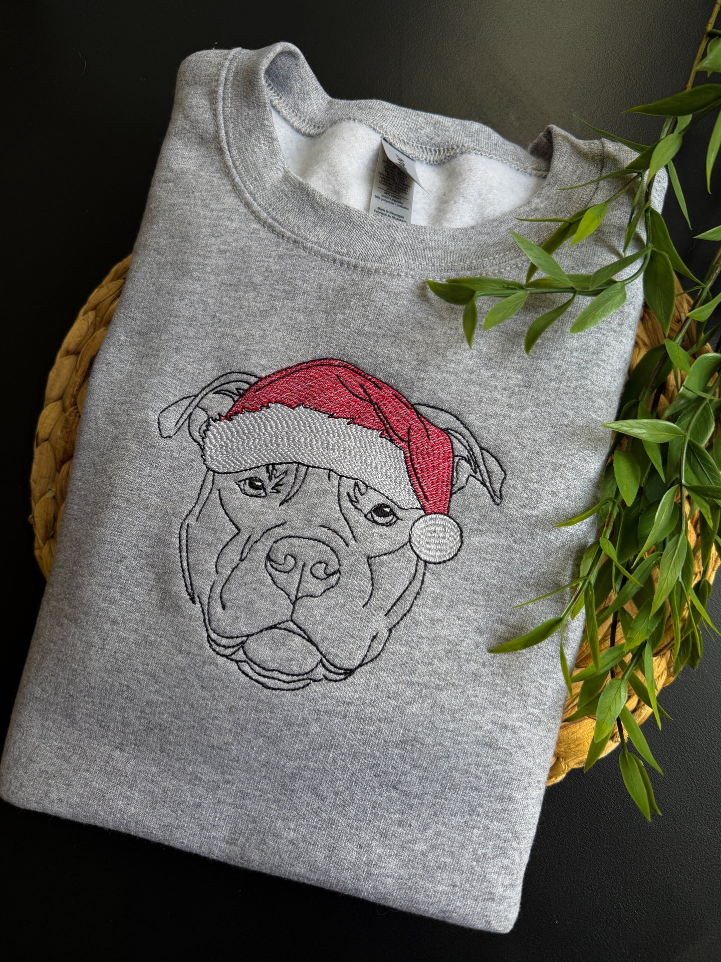 Christmas Santa Dog Crewneck