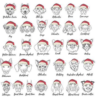 Christmas Santa Dog Crewneck