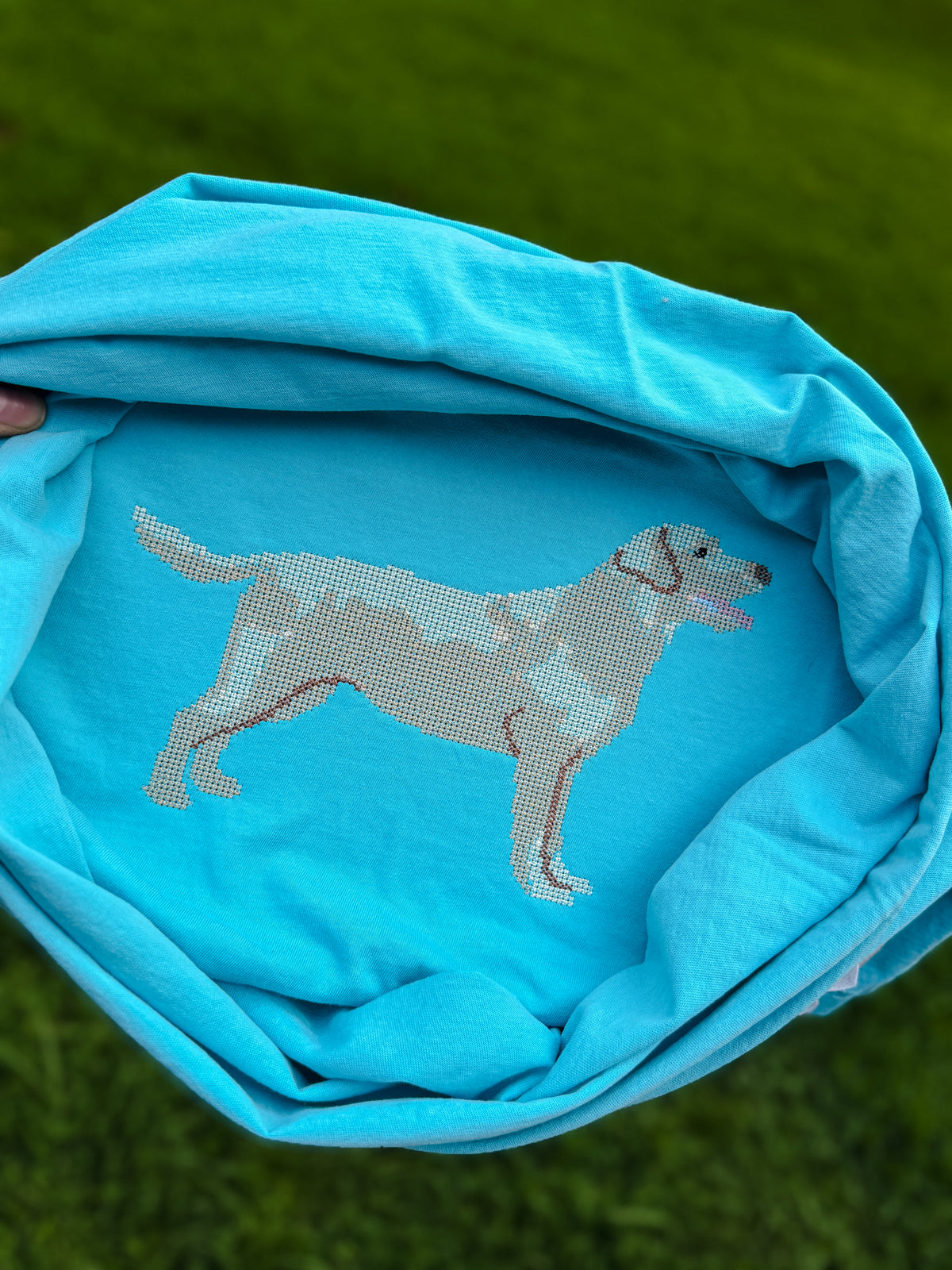 Cross Stitch Labrador T-shirt