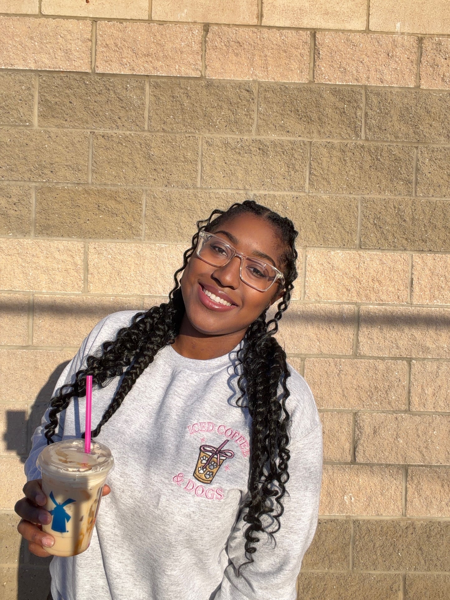 Iced Coffee & Dogs Sweatshirt
