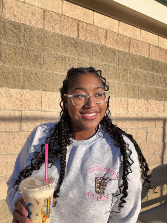 Iced Coffee & Dogs Sweatshirt