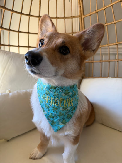 Frog Days Dog Bandana
