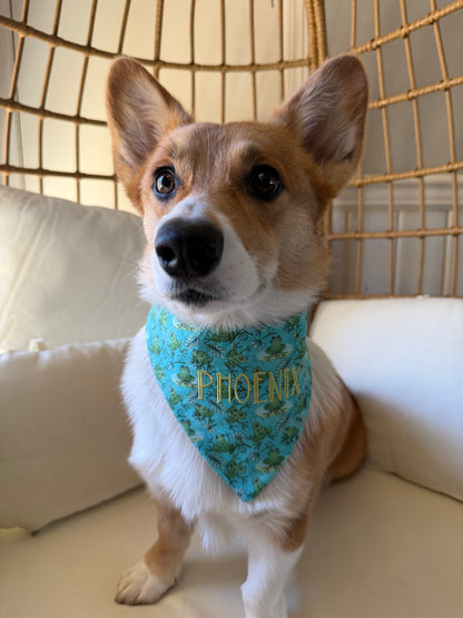 Frog Days Dog Bandana