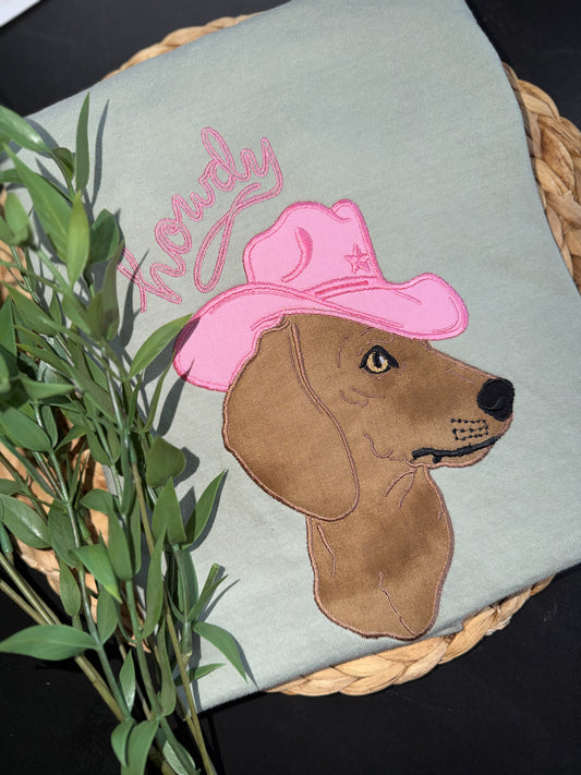 Howdy Doxie Appliqué Tee