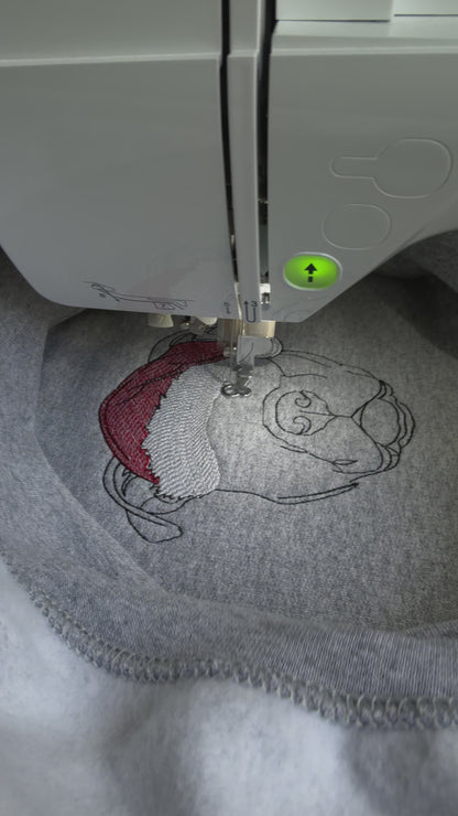 Christmas Santa Dog Crewneck