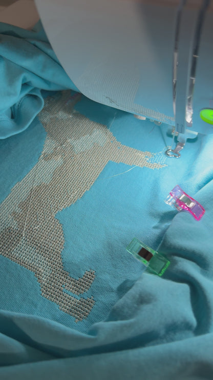 Cross Stitch Labrador T-shirt